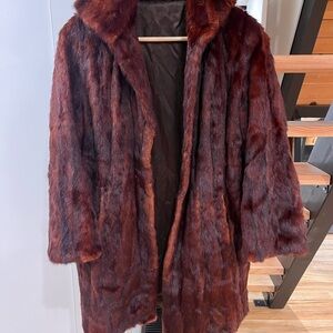 Vintage Rich Brown/Auburn Fur Coat